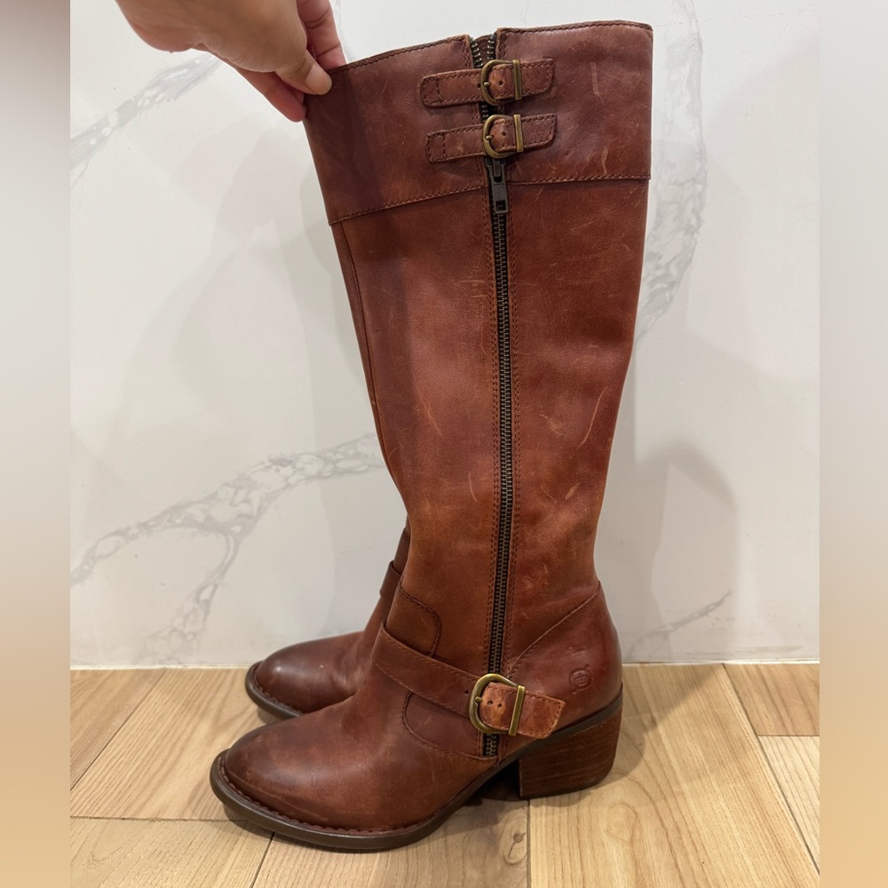 Born Knee High 100% Leather Boots